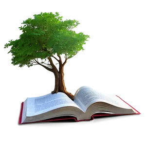 Open Book With Colored Pages PNG Scn93