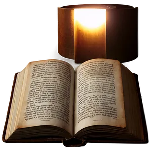 Open Book With Light PNG 05232024