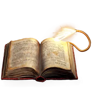 Open Book With Light PNG 05232024