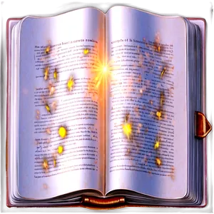 Open Book With Light PNG 21