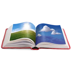 Open Book With Sky PNG Idr