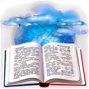 Open Book With Sky Png Tds PNG image