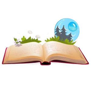 Open Book With Sun PNG 85