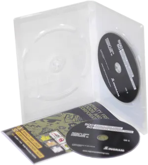 Open C D Casewith Discand Booklet PNG