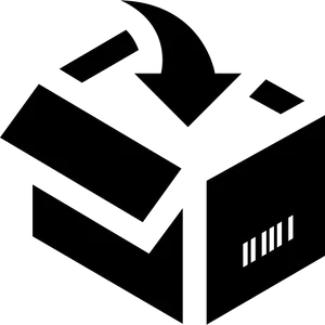 Open Cardboard Box Icon PNG image
