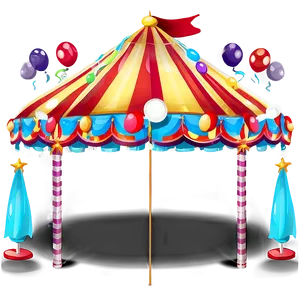 Open Carnival Tent For Events PNG 44
