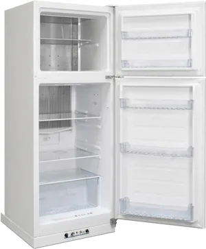 Open Door Empty Refrigerator PNG