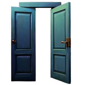 Open Door Illustration PNG 1