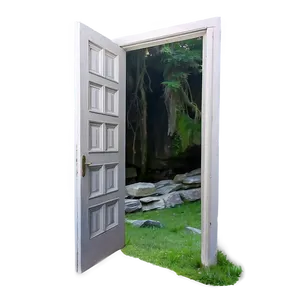 Open Door In Nature Setting PNG 14