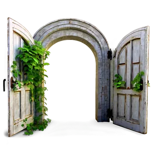 Open Door In Nature Setting PNG Oit