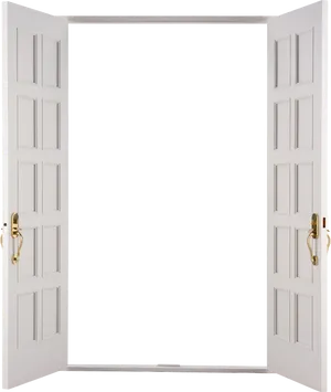 Open Double Doors Transparent Background PNG image