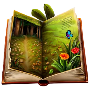 Open Fairy Tale Book Png Ggm PNG image