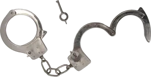 Open Handcuffswith Key PNG
