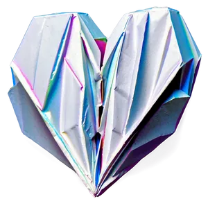 Open Heart In Origami Style Png 61 PNG image