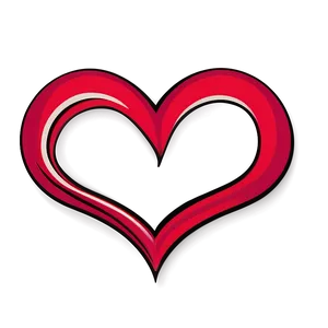 Open Heart Outline Graphic Png Kkw63 PNG image