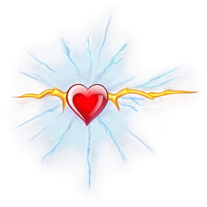Open Heart With Lightning PNG Jtn89 PNG