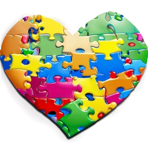 Open Heart With Puzzle Pieces Png 15 PNG image