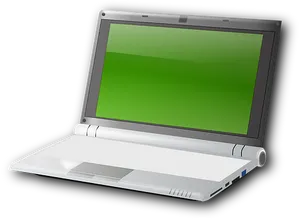 Open Laptop Illustration