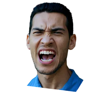 Open Mouth Angry Yell PNG 40