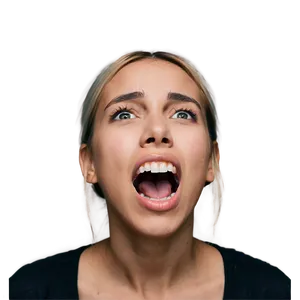 Open Mouth Silent Scream Png 33 PNG image