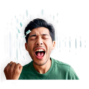 Open Mouth Sneezing Cartoon PNG 31