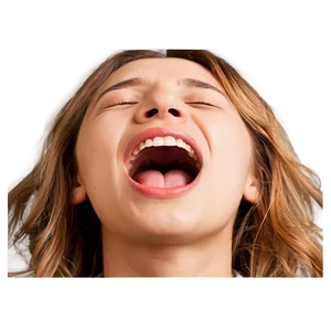 Open Mouth Tired Yawn PNG 18