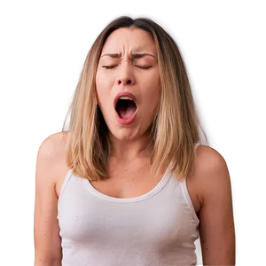 Open Mouth Tired Yawn PNG Aqn40