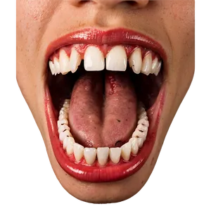 Open Mouth With Fangs Png Dha PNG image