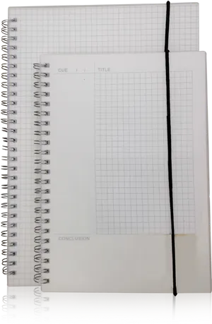 Open Notebook Grid Paper PNG image