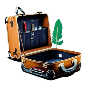 Open Suitcase For Adventure PNG 30