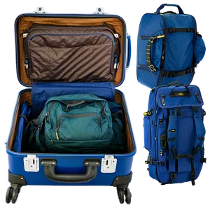 Open Suitcase For Camping PNG Axv7 PNG