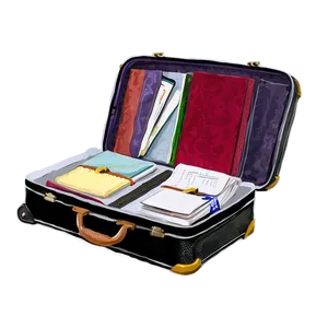 Open Suitcase For Study Abroad PNG 06212024 PNG