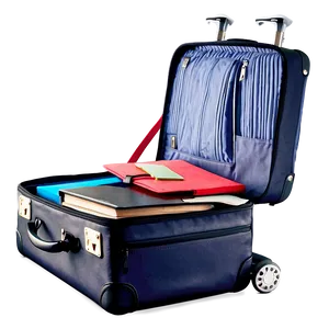 Open Suitcase For Study Abroad PNG 06212024