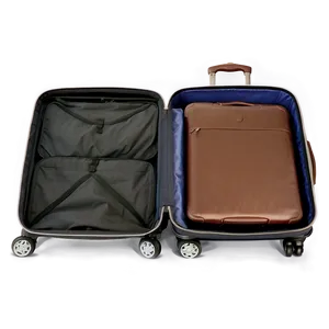 Open Suitcase Packing Essentials Png Vsi PNG image