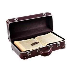 Open Suitcase With Books PNG Gnn52 PNG
