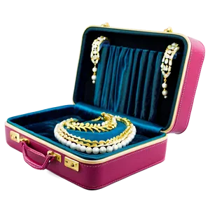 Open Suitcase With Jewellery PNG 06212024