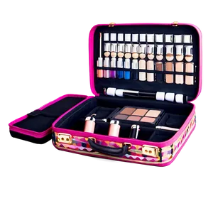 Open Suitcase With Makeup PNG Brn9 PNG