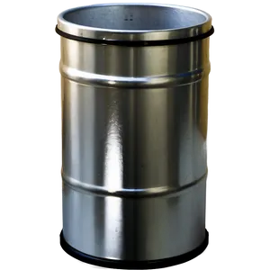 Open Top Bin Metallic Png 06242024 PNG image