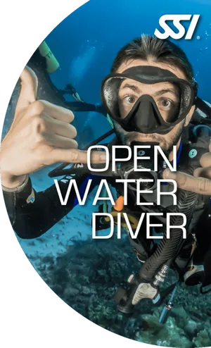 Open Water Diver Thumbs Up PNG image