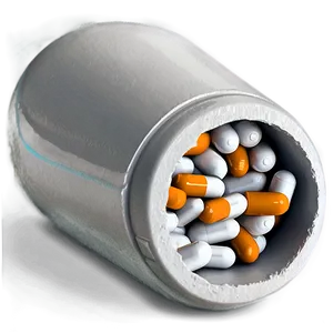 Open White Capsule PNG Xwj