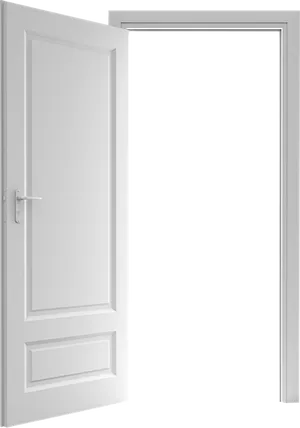 Open White Door PNG image
