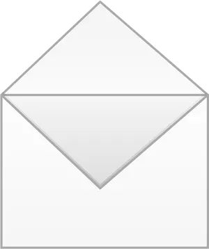 Open White Envelope PNG