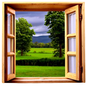Open Window View PNG 05042024