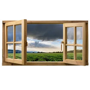 Open Window View PNG Mlo98