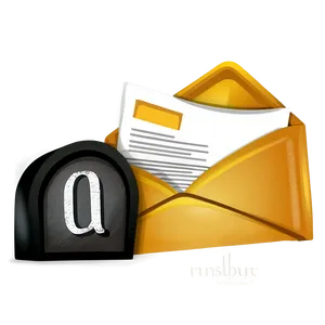 Opened Email Illustration Png 16 PNG image