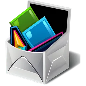 Opened Email Illustration PNG Wgp26