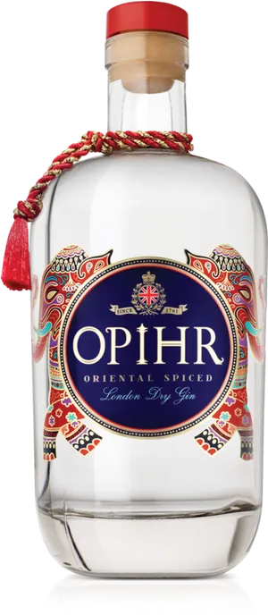 Opihr Oriental Spiced Gin Bottle PNG image