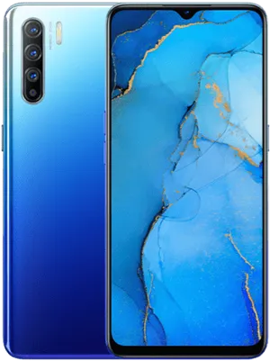 Oppo Blue Marble Design Smartphone.png PNG image