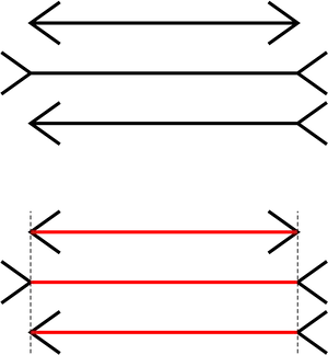 Optical Illusion Lines Paradox PNG image