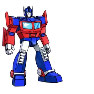 Optimus Prime Animated Series Style Png Jfi97 PNG image